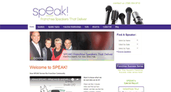 Desktop Screenshot of franchisespeakers.com